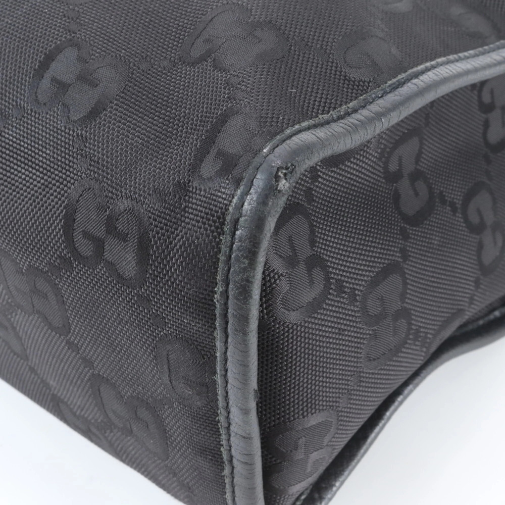 GUCCI Black Leather Tote Bag - Picture 10 of 12